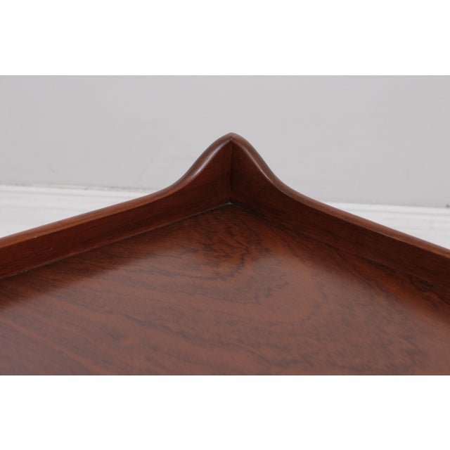 Brown Smith & Watson Attributed Chippendale English Mahogany Coffee Table For Sale - Image 8 of 11