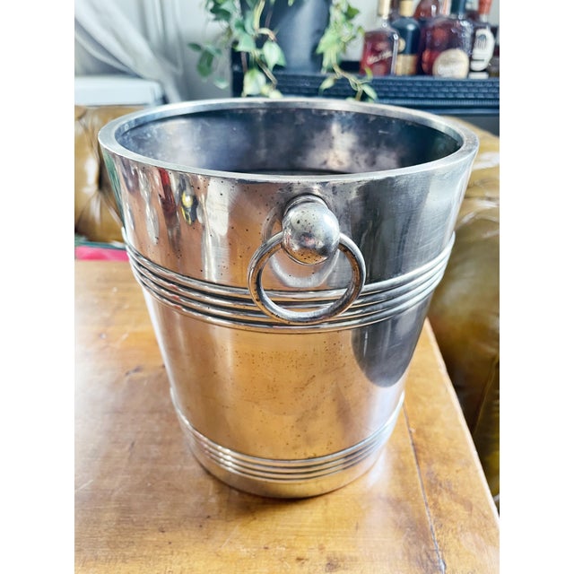 Christofle 1950s Christofle Silver Plated Champagne Bucket From the Esmeralda Paris For Sale - Image 4 of 9