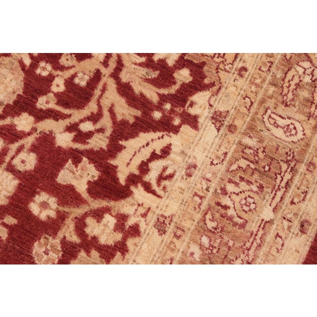 Textile Boho Chic Ziegler Red Brown Hand-Knotted Wool Rug - 6'0'' X 8'10'' For Sale - Image 7 of 8