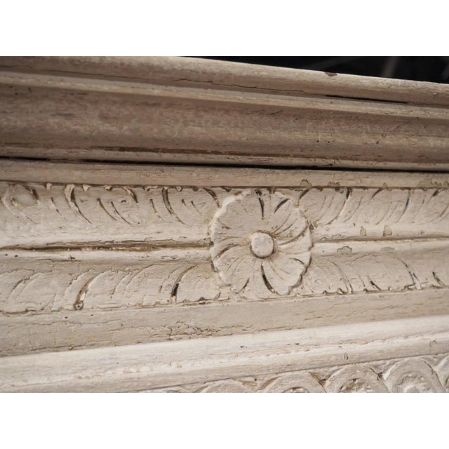 17th Century Painted Oak Homme Debout Cabinet From Southwest France For Sale - Image 12 of 13