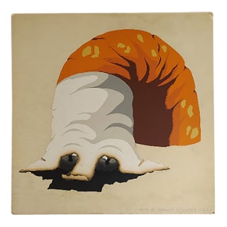 Cane da Tabacco Serigraph by Armando Testa, 1970s For Sale