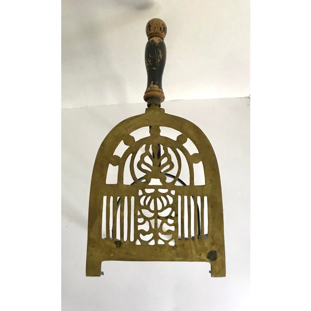 Antique Brass and Iron Fireplace Kettle Stand Chairish