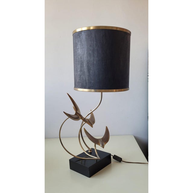 Flight of Wild Geese Sculpture Lamp, France, 1970s For Sale - Image 17 of 18