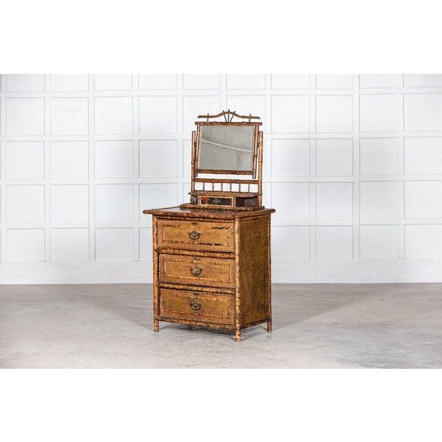 Circa 1870. 19th c english bamboo dressing table. w77 x d56 x h160 cm.