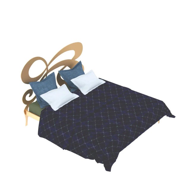 Not Yet Made - Made To Order Mary Headboard and Bed Frame by William Mulas For Sale - Image 5 of 6