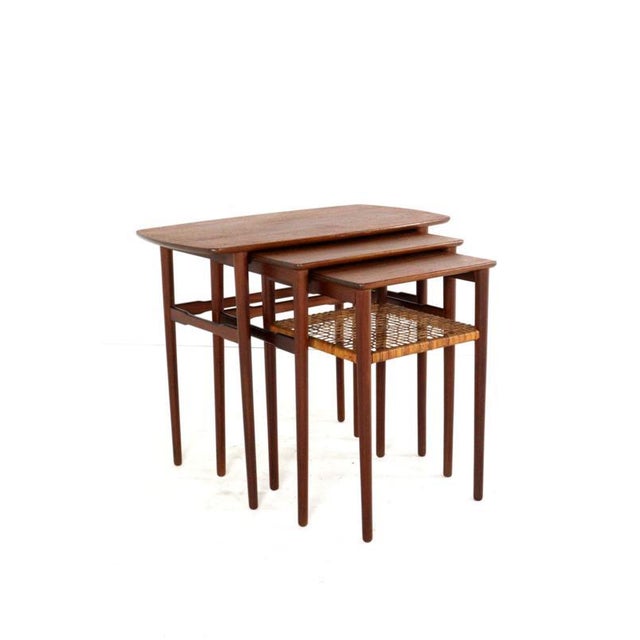 Minimalist Nesting Tables, Denmark, Set of 3 For Sale - Image 9 of 15
