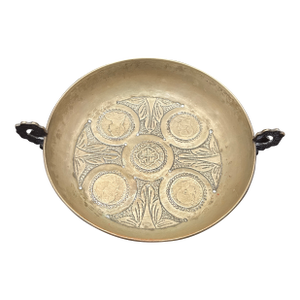 Antique 19c Sterling Silver Spanish Colonial Coin Dish