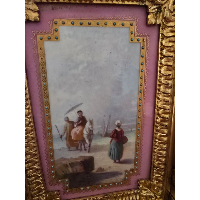 Antique Sevres Style Clock Museum Quality Bronze Jewels For Sale - Image 9 of 12