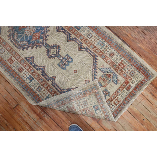Red Early 20th Century Pair of Persian Serab Runners - 2'11" x 13'9" For Sale - Image 8 of 18