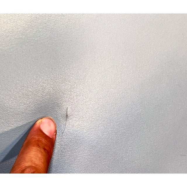 Design With Reach Dwr Flight Chair Recliners in Blue Mist Leather - a Pair For Sale - Image 11 of 12