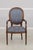 French Set of 8 French Louis XVI Upholstered Dining Room Chairs For Sale - Image 3 of 18