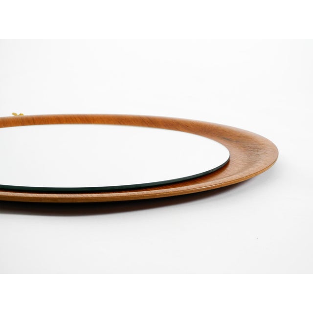 Mid-Century Modern Round Teak Wall Mirror by Ary Fanerprodukter Nybro, Sweden, 1960s For Sale - Image 6 of 13