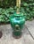 Hollywood Regency Faux Malachite Ginger Jar Lamps - a Pair For Sale - Image 3 of 7