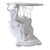 Mid 20th Century Vintage Hollywood Regency Elephant Console Table For Sale - Image 5 of 10