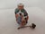 Antique 19th Century Chinese Famille Rose Molded Porcelain Snuff Bottle With Qianlong Mark For Sale - Image 4 of 11
