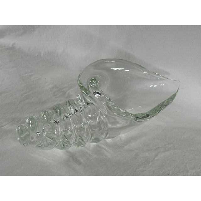 Mid 20th Century Licio Zanetti Sea Shell Sculpture Glass Murano Italy Signed For Sale - Image 13 of 18