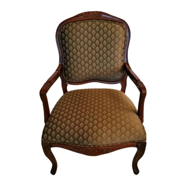 Wood 2000s Baker Furniture Green Side Chair For Sale - Image 7 of 7