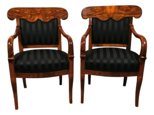 Biedermeier Armchairs, Germany, 1820s, Set of 2