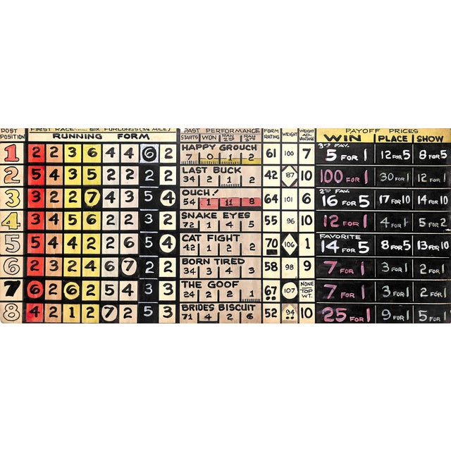 Traditional Horse Race Track Original Hand-Painted C1930s Board Game For Sale - Image 3 of 13