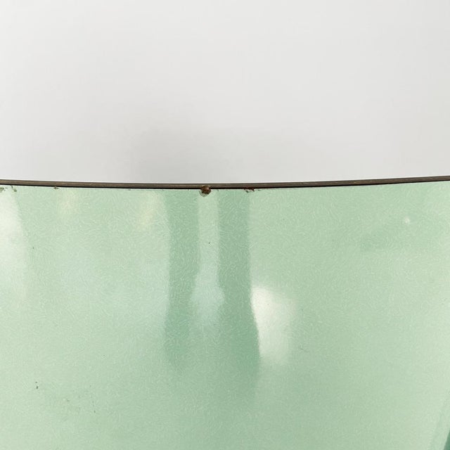 Mid-Century Italian Modern Chairs in Aqua Green Formica and Metal, 1960s, Set of 4 For Sale - Image 10 of 18