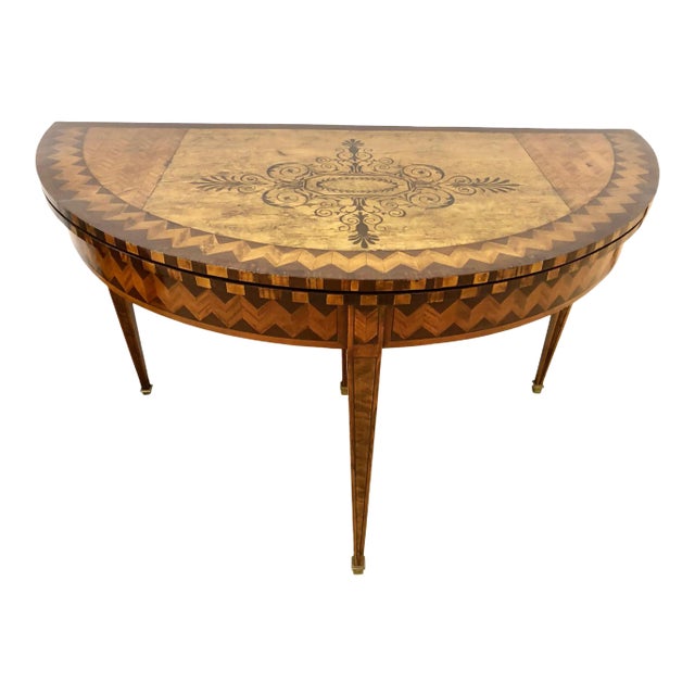 18th C English Hepplewhite Card Table For Sale