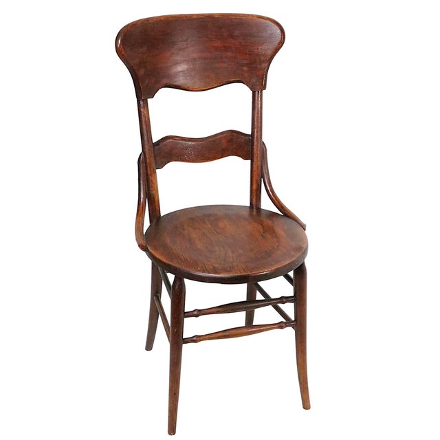 Early 20th Century Victorian Oak Bentwood Side Chair For Sale In New York - Image 6 of 12