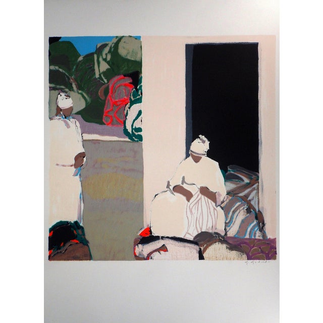 Gabriel Godard, Les couturières, Lithograph For Sale