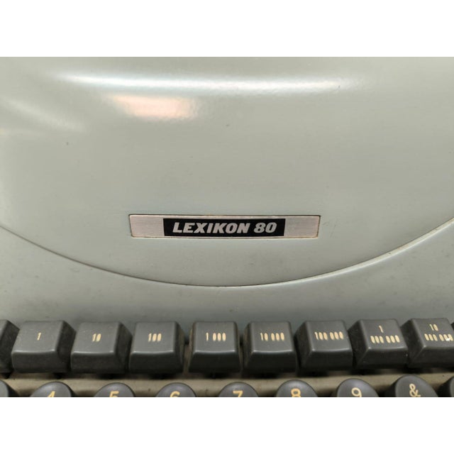 Olivetti Lexikon 80 Typewriter, in Very Good conditions. Designed 1950 to 1959 This piece has an attribution mark, I am...