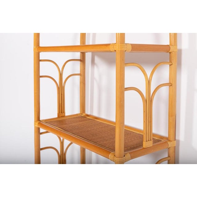 Vintage Bamboo and Rattan Cabinet, 1980s For Sale - Image 3 of 8