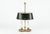 Brass Bouillotte Table Lamp with Green Tole Shade, 1950s For Sale - Image 18 of 18