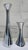 Striking and sculptural, this authentic Nambé model 596 candlestick pair showcases the brand’s signature mid-century...
