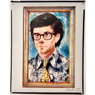 Les Levine, Color Silkscreen Pop Art Lithograph Print Les Levine Canadian Pop Art Portrait, 1969-1971 For Sale