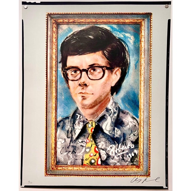 Les Levine, Color Silkscreen Pop Art Lithograph Print Les Levine Canadian Pop Art Portrait, 1969-1971 For Sale