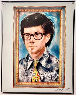 Les Levine, Color Silkscreen Pop Art Lithograph Print Les Levine Canadian Pop Art Portrait, 1969-1971