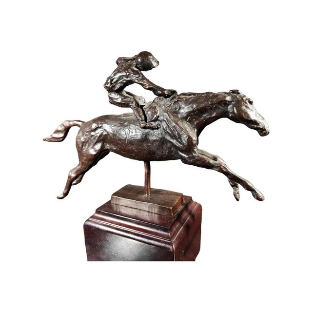 Bronze Polo Figurine, 1950s For Sale - Image 4 of 9
