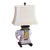 Late 20th Century Chinoiserie Ceramic Elephant Table Lamp For Sale