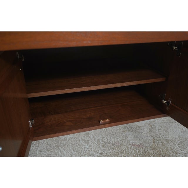 Mid Century Modern Design Walnut Credenza For Sale In Philadelphia - Image 6 of 18