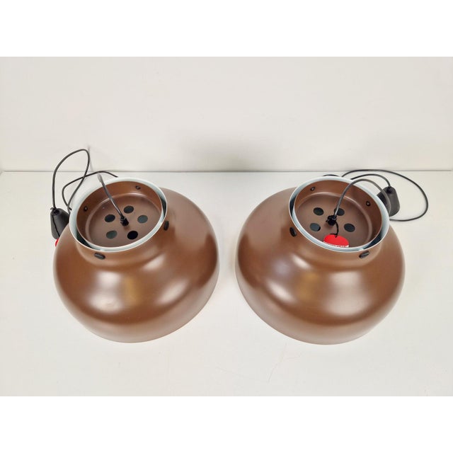 Mid-Century Modern Super Jumbo Pendant Lamps by Uniline for Nordisk Solar, 1960s, Set of 2 For Sale - Image 10 of 13