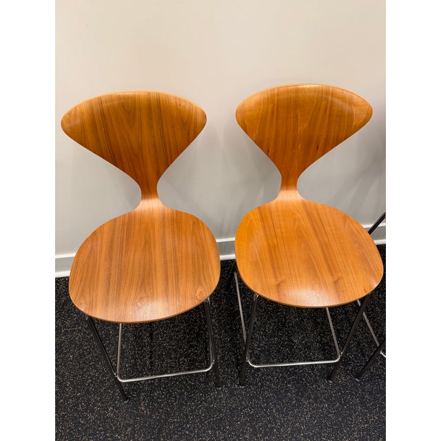 Designed by Norman Cherner for Plycraft in 1958, the stool utilizes a molded plywood beech core seat with a unique...