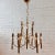 Gaetano Sciolari Brass and Glass Chandelier For Sale - Image 11 of 11