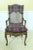 Approx: 30 Years Old Quality Construction Cane Backs & Seats French Style Custom Plaid Upholstery Down Seat Filled...