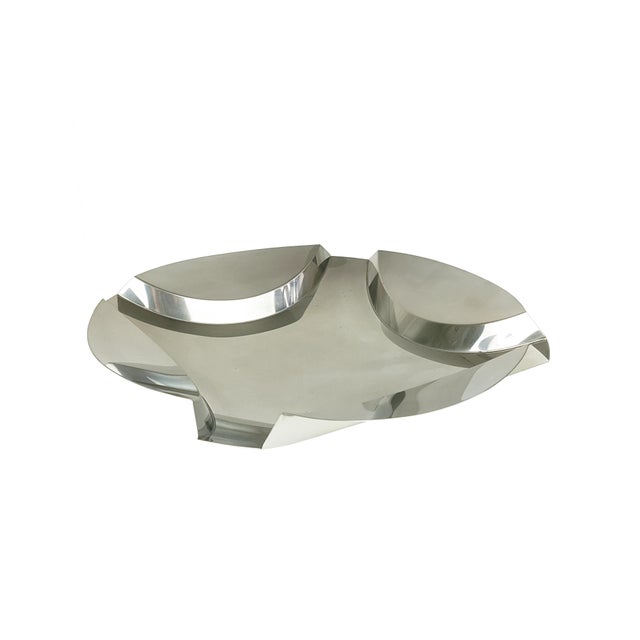 Vintage Steel Centerpiece by A. Panzeri for Robots Milano, 1970s For Sale - Image 10 of 10