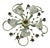 5-Light Ceiling Lamp in Decorated Wrought Iron and Murano Glass, 1980s. For Sale