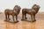 Vintage Bronze With Dark Patina Lion Sculptures on Bases - A Pair For Sale - Image 9 of 13