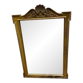 Large Vintage Late 20th Century Gold Mirror For Sale