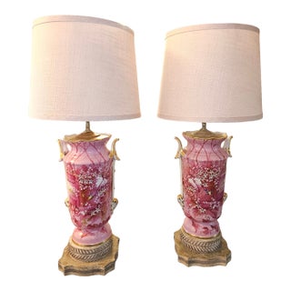 Vintage Pair of Old Paris - a Pair For Sale