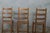Brutalist Dining Chairs, France, 1950s, Set of 3 For Sale - Image 4 of 12