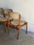 Mid-Century Modern In Style of Erik Buch Model 49 Teak Dining Chairs Set of 4 Fabric Wooden Seating Denmark Mid-Century Modern 1960s For Sale - Image 3 of 11