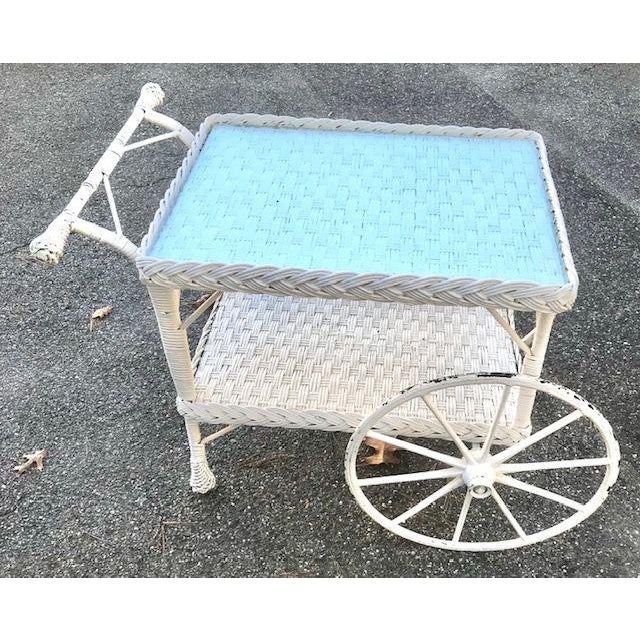 Early 20th Century Antique Wicker Tea Cart Chairish