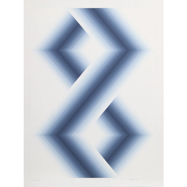 Babe Shapiro, "Zarch Iii", Op Art Screenprint For Sale - Image 4 of 4
